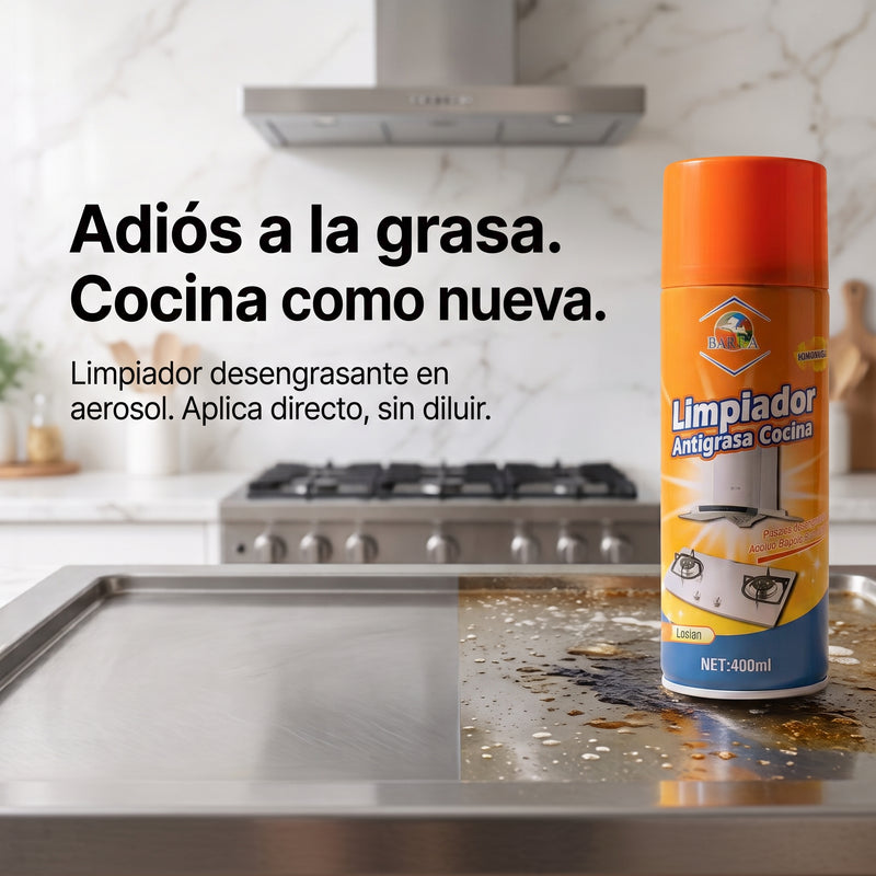 Limpiador antigrasa en aerosol 400 ml — Cocina, campanas y parrillas