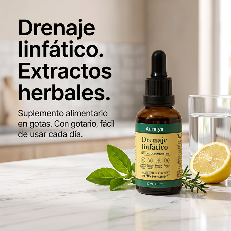 Aurelys Drenaje Linfático — Extracto herbal líquido 30 ml con gotario