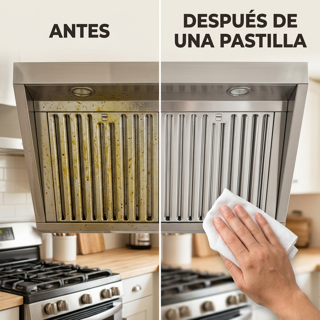 Pack de 10 Pastillas Limpiadoras Antigrasa para Cocina