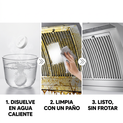 Pack de 10 Pastillas Limpiadoras Antigrasa para Cocina